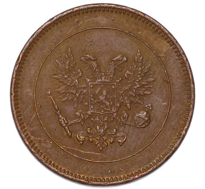 Монета 5 пенни 1917 года Русская Финляндия — Орел без корон (Временное правительство) (Артикул: M1-68936) — Фото №2