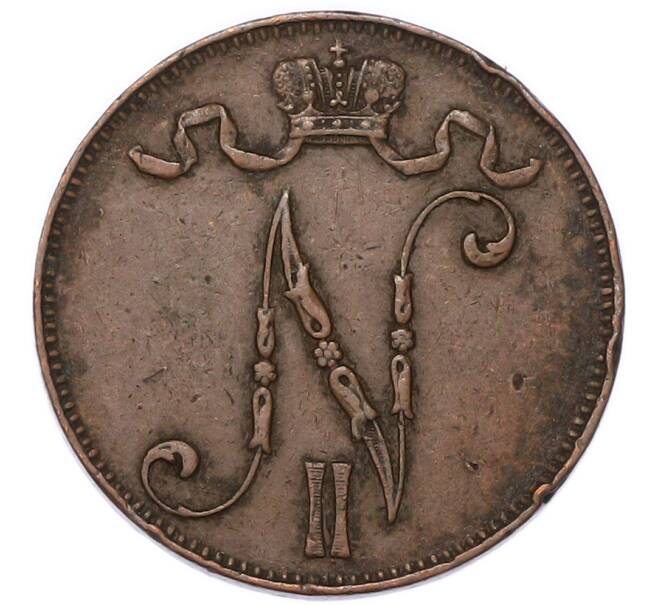 Монета 5 пенни 1913 года Русская Финляндия (Артикул: M1-68941) — Фото №2