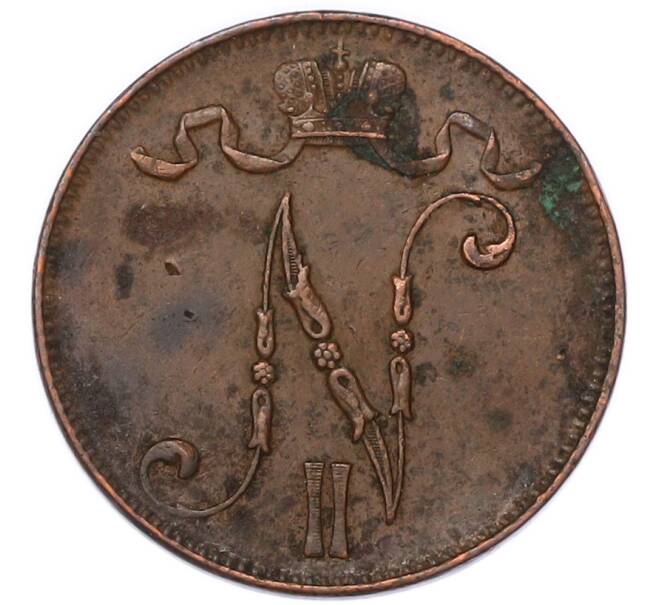 Монета 5 пенни 1916 года Русская Финляндия (Артикул: M1-68944) — Фото №2