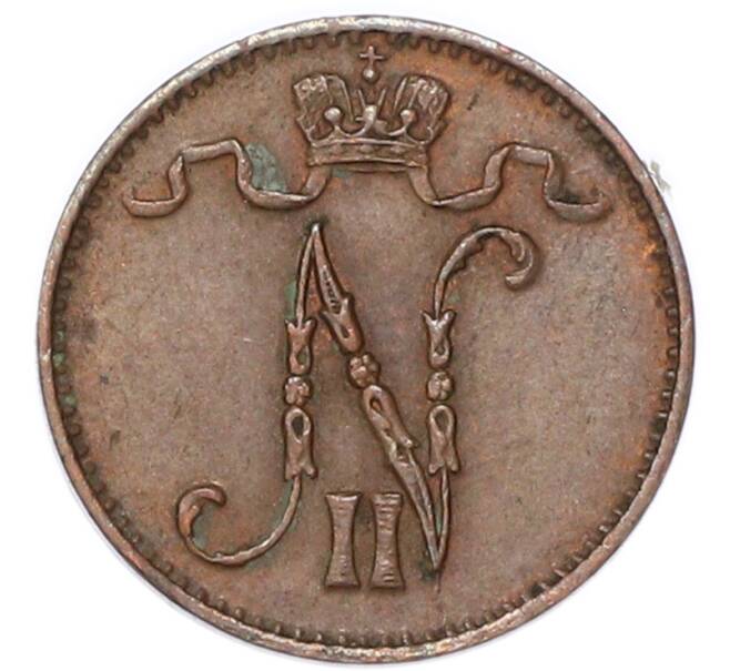 Монета 1 пенни 1915 года Русская Финляндия (Артикул: M1-68960) — Фото №2