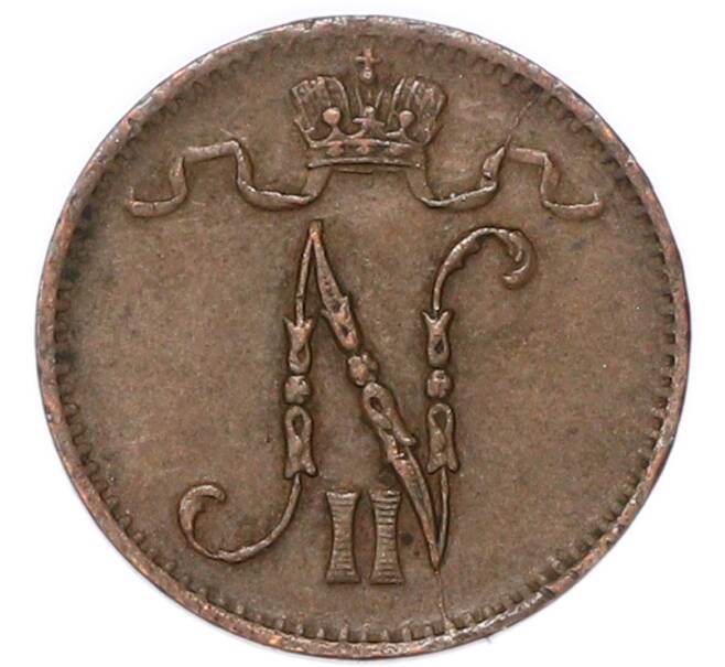 Монета 1 пенни 1915 года Русская Финляндия (Артикул: M1-68961) — Фото №2