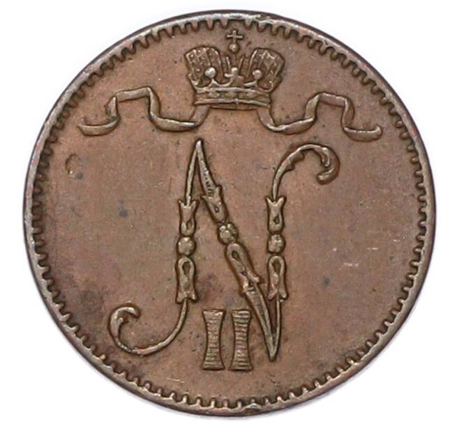 Монета 1 пенни 1914 года Русская Финляндия (Артикул: M1-68967) — Фото №2