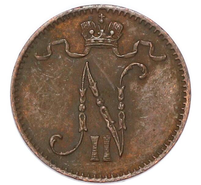 Монета 1 пенни 1913 года Русская Финляндия (Артикул: M1-68971) — Фото №2