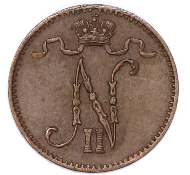 Монета 1 пенни 1909 года Русская Финляндия (Артикул: M1-68985) — Фото №2