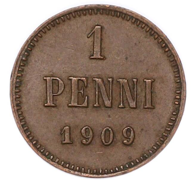 Монета 1 пенни 1909 года Русская Финляндия (Артикул: M1-68987) — Фото №1