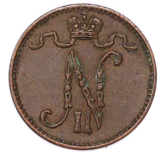 Монета 1 пенни 1909 года Русская Финляндия (Артикул: M1-68987) — Фото №2