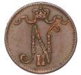 Монета 1 пенни 1907 года Русская Финляндия (Артикул: M1-68990) — Фото №2