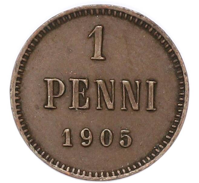 Монета 1 пенни 1905 года Русская Финляндия (Артикул: M1-68994) — Фото №1