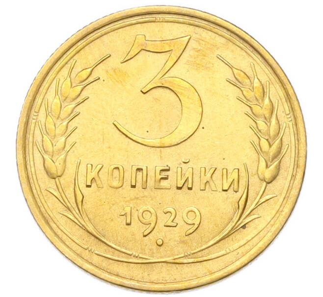 Монета 3 копейки 1929 года (Артикул: K12-94733) — Фото №1
