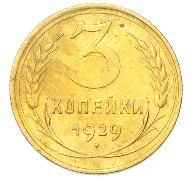 Монета 3 копейки 1929 года (Артикул: K12-94736) — Фото №1