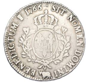 1 экю 1766 года Франция (Людовик XV) — Фото №2