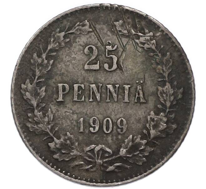 Монета 25 пенни 1909 года Русская Финляндия (Артикул: T11-55386) — Фото №1