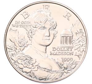 1 доллар 1999 года США «Долли Мэдисон» — Фото №1