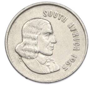 5 центов 1965 года ЮАР — Надпись на английском языке (SOUTH AFRICA) — Фото №2