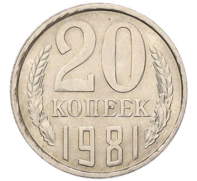 Монета 20 копеек 1981 года (Артикул: K7-5279) — Фото №1