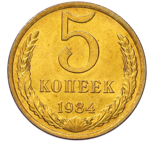 Монета 5 копеек 1984 года (Артикул: K7-5325) — Фото №1