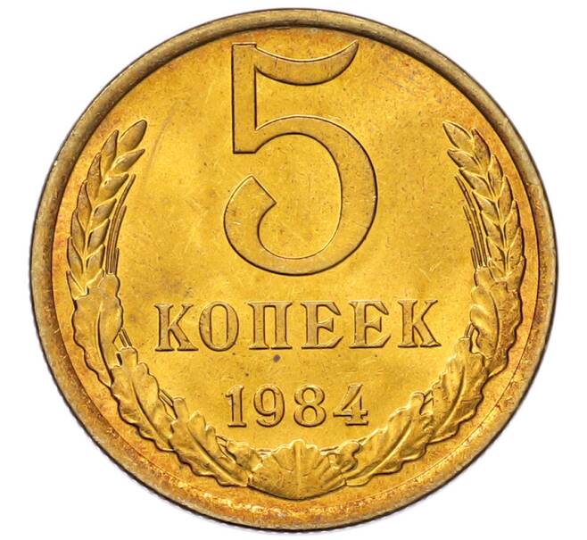 Монета 5 копеек 1984 года (Артикул: K7-5329) — Фото №1