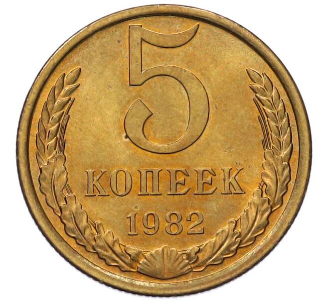 Монета 5 копеек 1982 года (Артикул: K7-5339) — Фото №1