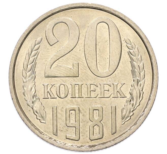Монета 20 копеек 1981 года (Артикул: K7-5355) — Фото №1