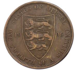 1/12 шиллинга 1909 года Джерси — Фото №1