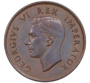 1 пенни 1942 года ЮАР — Фото №2