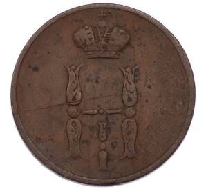 1 копейка 1853 года ЕМ — Фото №2