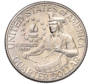1/4 доллара (25 центов) 1976 года D США «200 лет независимости США» — Фото №1