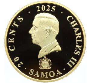 20 центов 2025 года Самоа «Мифические существа — Лю Шу» — Фото №2