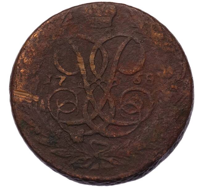 Монета 5 копеек 1758 года (Артикул: K7-5815) — Фото №1