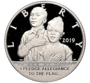 1/2 доллара (50 центов) 2019 года S США «100 лет американскому легиону» — Фото №1