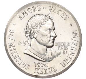 1 шиллинг 1970 года Сен-Бартелеми (Unusual) — Фото №1
