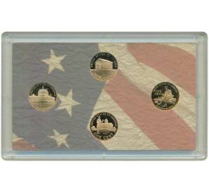 Набор из 4 монет 1 цент 2009 года S США «200 лет со дня рождения Авраама Линкольна» — Фото №2
