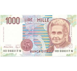 1000 лир 1990 года Италия — Фото №1