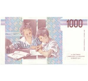 1000 лир 1990 года Италия — Фото №2