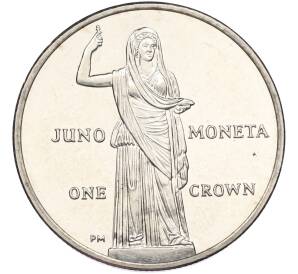 1 крона 2012 года Остров Мэн «Юнона Монета» — Фото №1