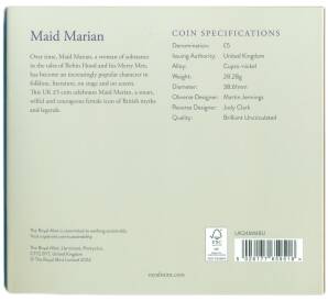 5 фунтов 2024 года Великобритания «Мифы и легенды — Дева Мариан» — Фото №2