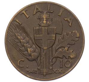 10 чентезимо 1942 года Италия — Фото №1