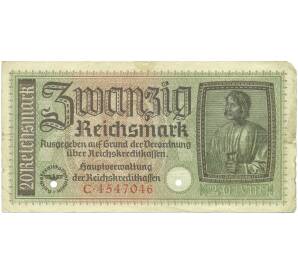 20 рейхсмарок 1940-1945 года Германия (Для оккупированных территорий) — Фото №1