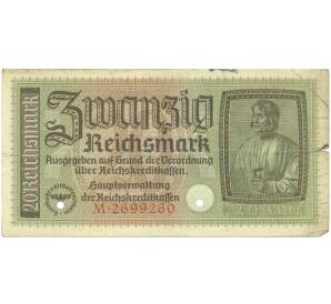 20 рейхсмарок 1940-1945 года Германия (Для оккупированных территорий) — Фото №1
