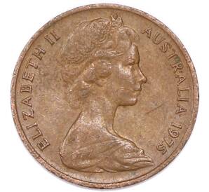 1 цент 1975 года Австралия — Фото №2