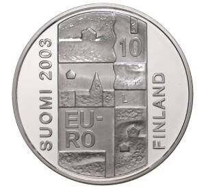 10 евро 2003 года Финляндия «200 лет со дня смерти Андерса Чюдениуса»