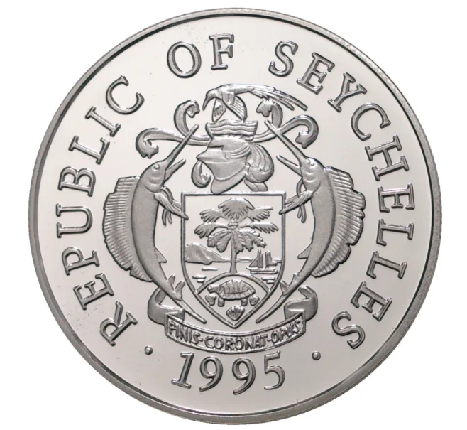 Монета 25 рупий 1995 года Сейшелы «XXVI лектние Олимпийские игры  в Атланте — Парусная регата» (Артикул M2-37908)