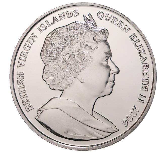 Монета 10 долларов 2006 года Британские Виргинские острова «Королева Елизавета II» (Артикул M2-37926)