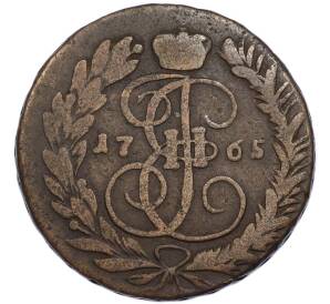 2 копейки 1765 года ММ — Фото №1