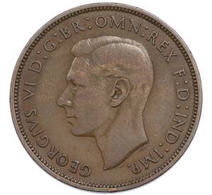 1 пенни 1938 года Великобритания — Фото №2