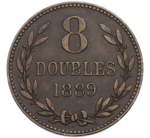 8 дублей 1889 года Гернси — Фото №1