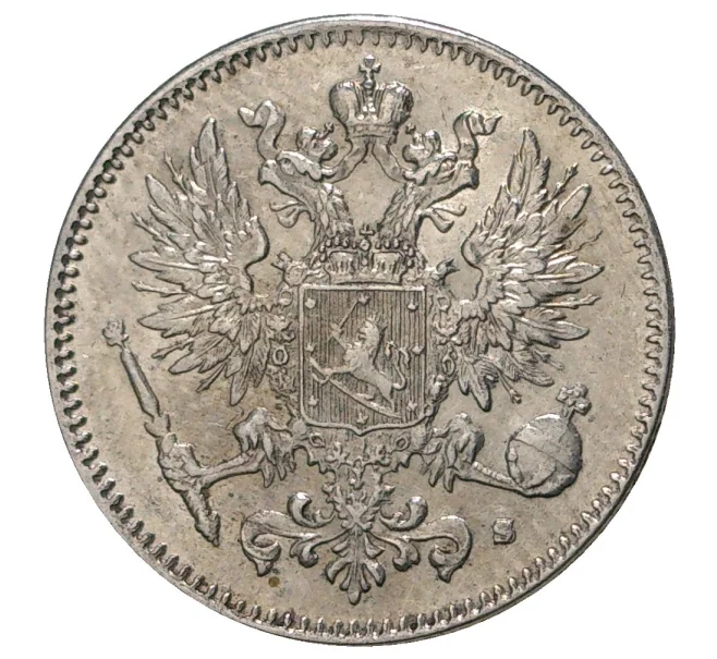 Монета 50 пенни 1916 года Русская Финляндия (Артикул M1-34033)