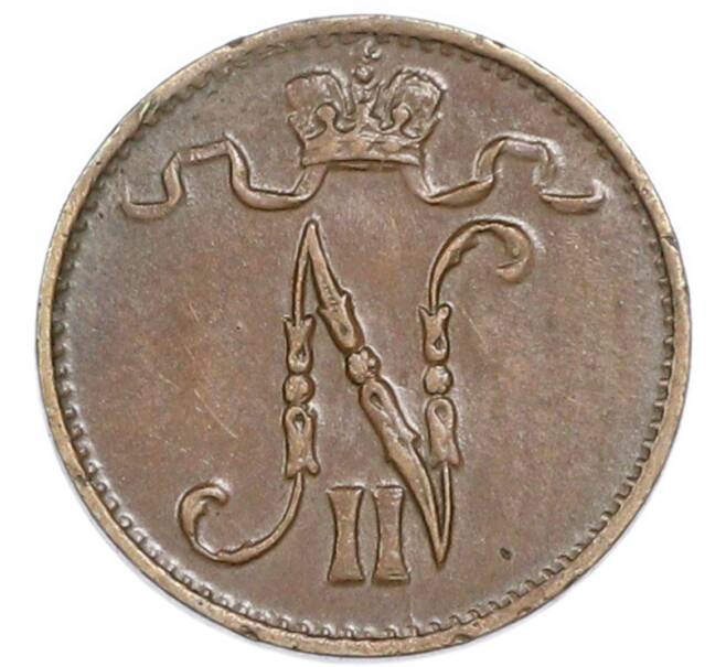 Монета 1 пенни 1915 года Русская Финляндия (Артикул: K1-7903) — Фото №2