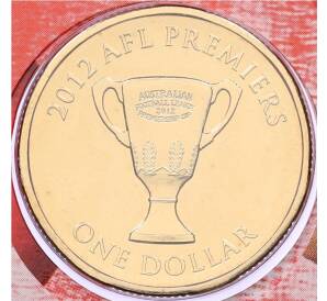 1 доллар 2012 года Австралия «Австралийская футбольная лига 2012» (в блистере и конверте с почтовой маркой) — Фото №1