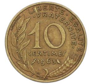 10 сантимов 1963 года Франция — Фото №1